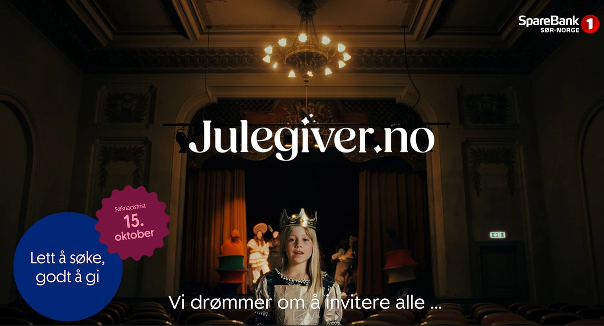 Bli en Julegiver - søkefrist 15. oktober